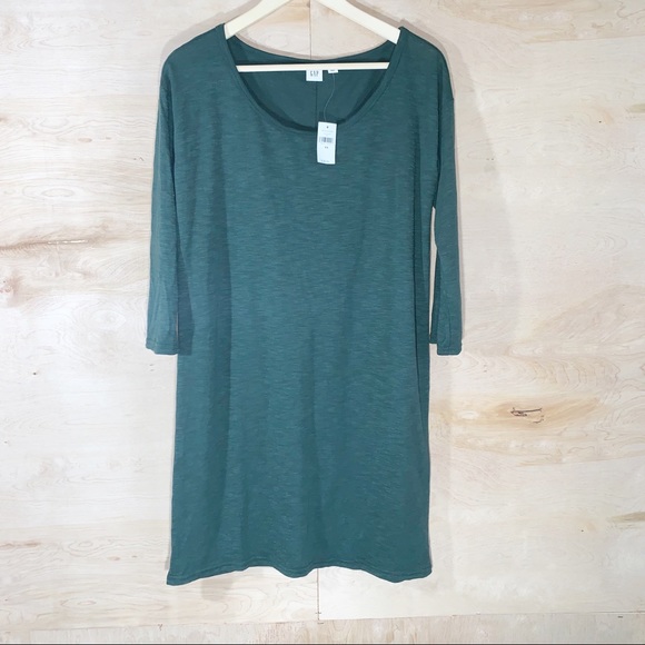 GAP | Slub 3/4 Sleeve T-Shirt Dress - Picture 2 of 4